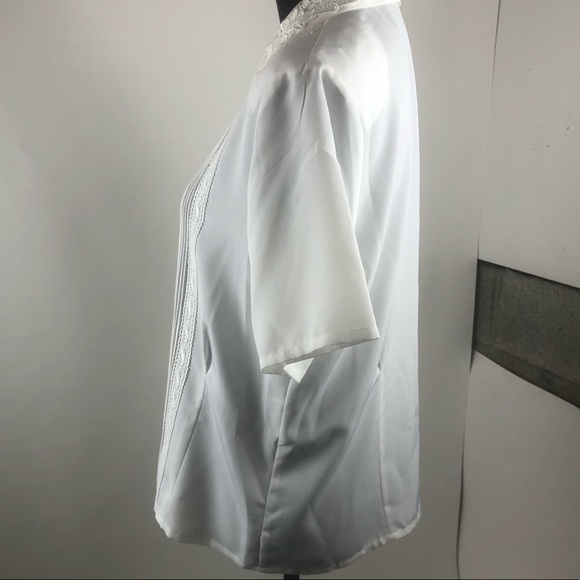 Laura Scott Vintage White Peter Pan Collar Blouse - Picture 6 of 13